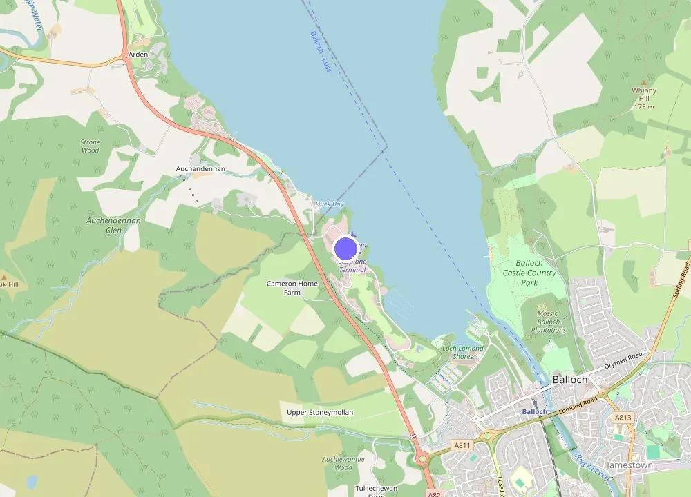 Map: Cameron House on Loch Lomond